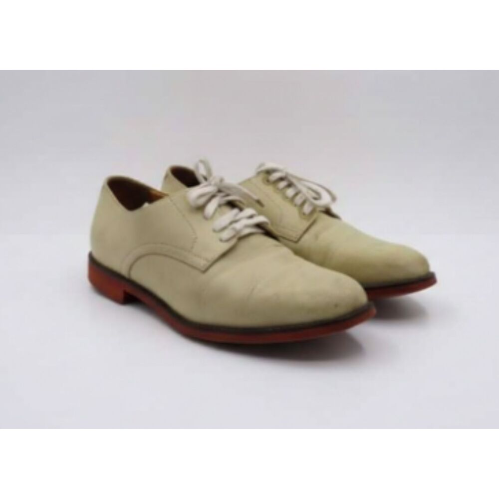 Cole Haan Vintage Cream Leather Oxford Shoes Mens 9.5 Brown Sole